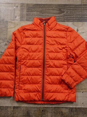 REI Co-op 650 Down Jacket Boys Small 8 Red Puffer Packable Winter